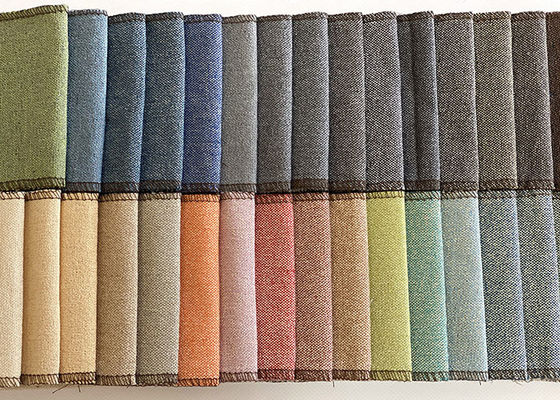 IL FILATO HA TINTO il tessuto 100% di cotone di tela del tessuto del poliestere del tessuto di molti colori per il sofà della mobilia