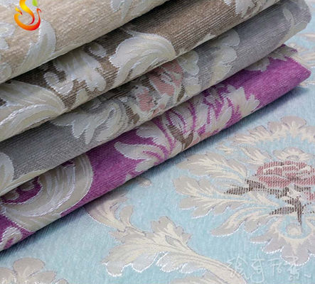 Tessuto amichevole del jacquard di Sofa Fabric Brocade White Cotton del jacquard di Eco
